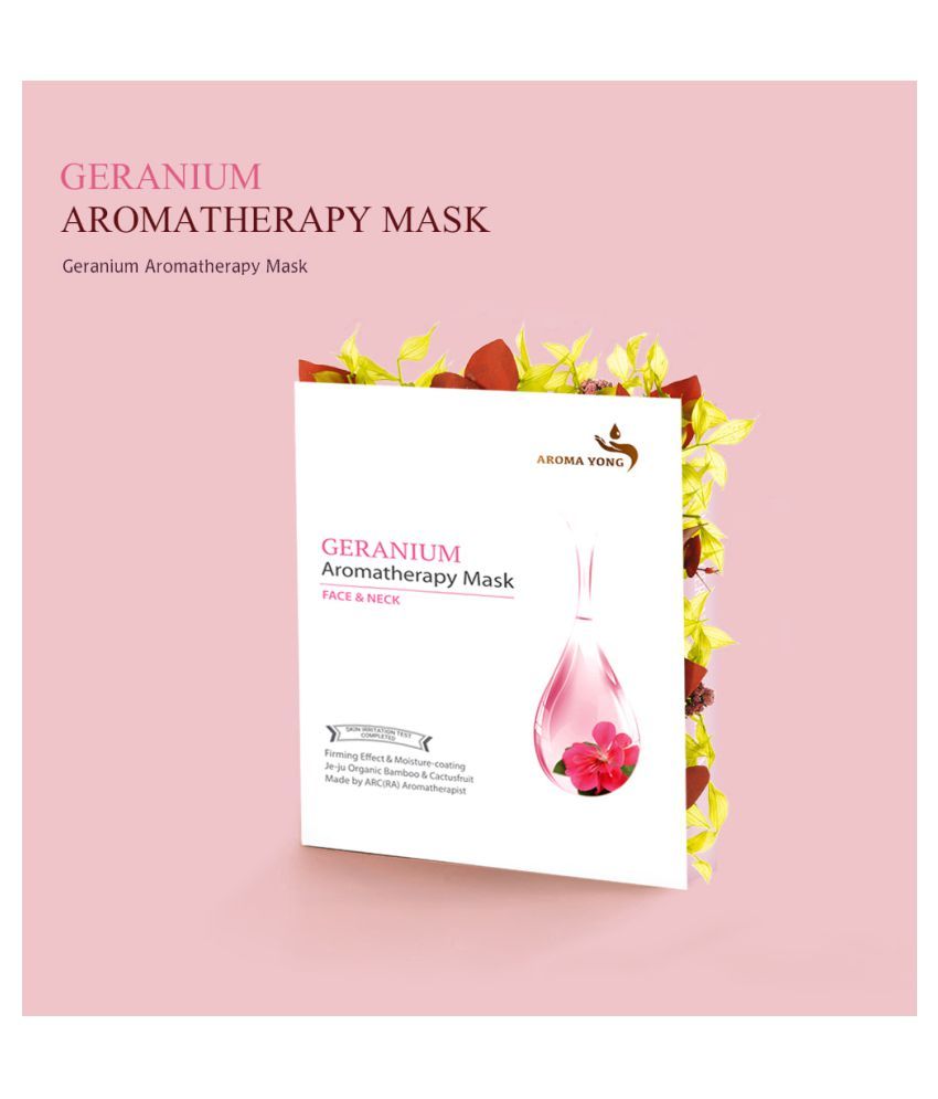ACCOJE AROMA YONG KOREAN FACE MASK LOVELY GERANIUM Aromatherapy Mask