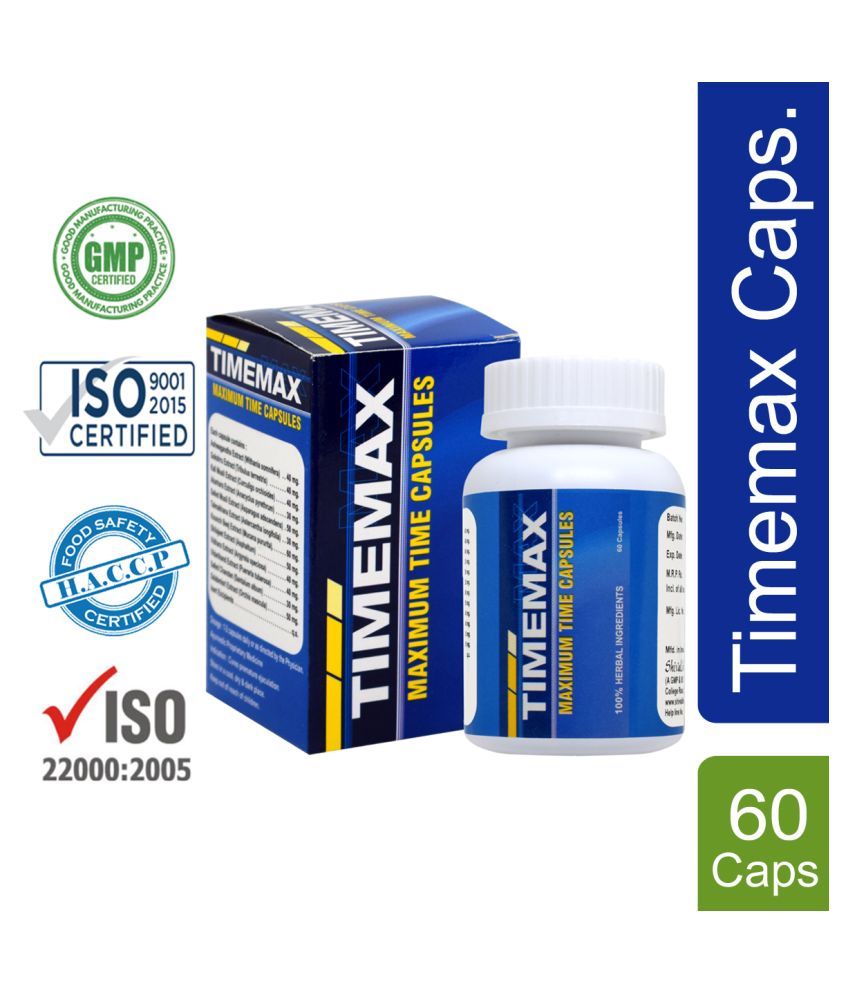 Timemax Capsules to Cure Premature Ejaculation & Erectile Dysfunction