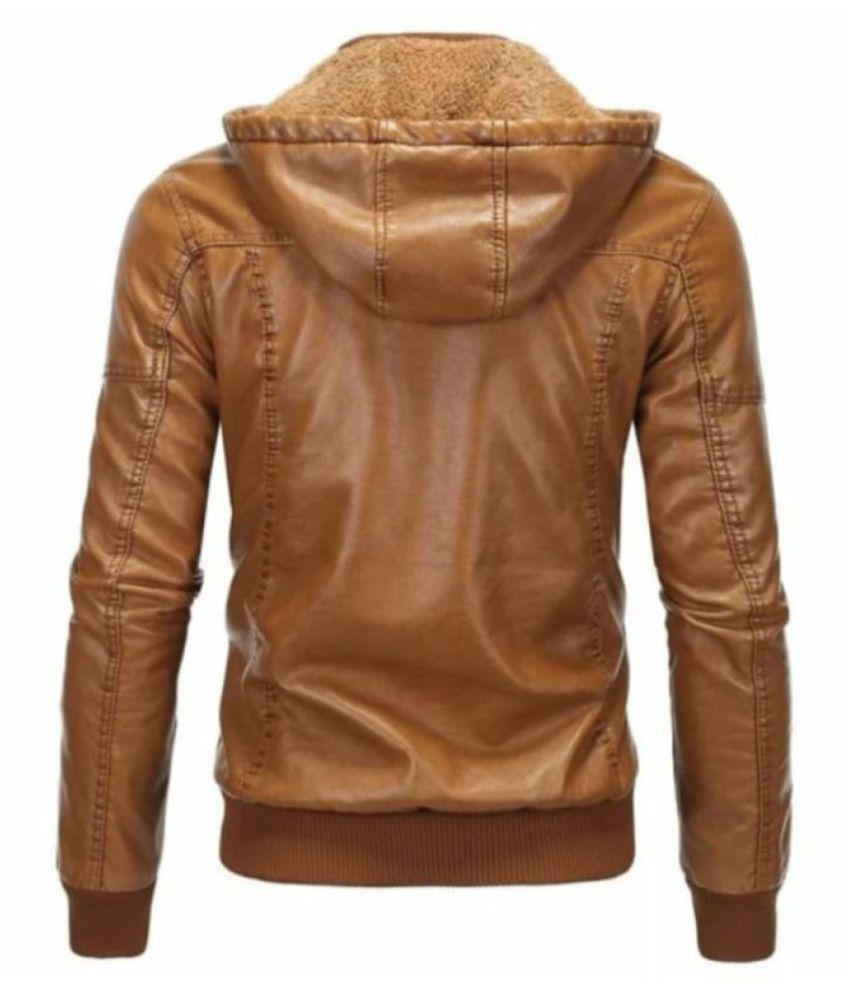 D\u0026G Brown Leather Jacket - Buy D\u0026G 