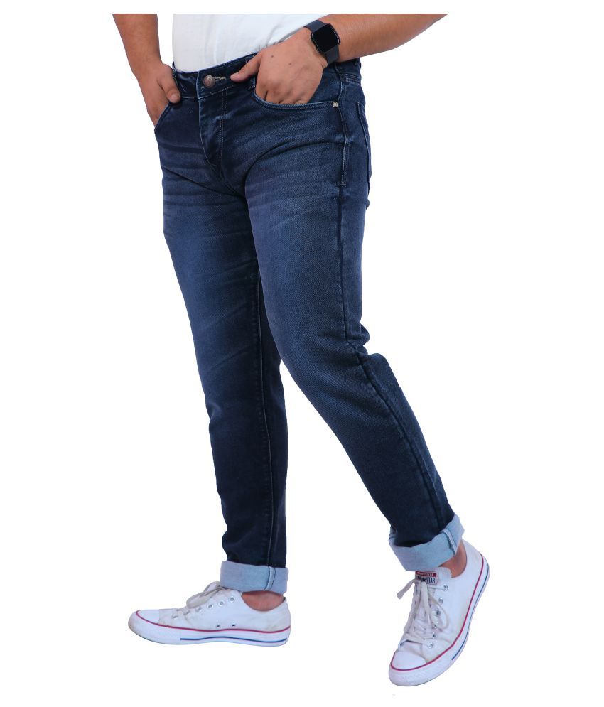 blue regular fit jeans