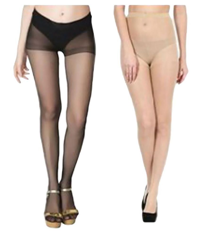 N2S NEXT2SKIN Women's Sheer Transparent Low Denier Pantyhose Stocking