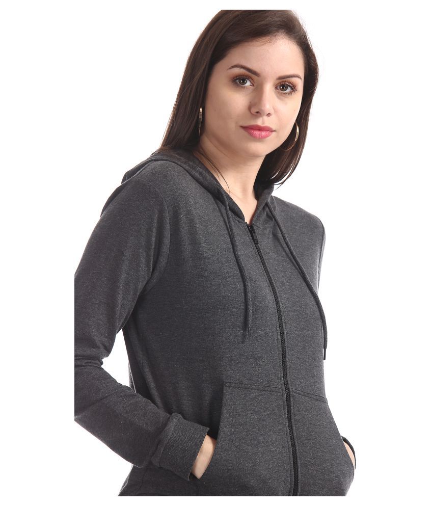 Buy Cherokee Cotton Grey Hooded Sweatshirt Online at Best Prices in ...