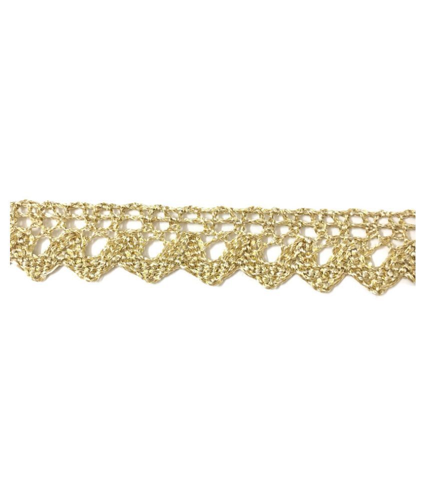 1 Meters Latest Indian Zari 5 row work Border Ethenic Ribbon Trim