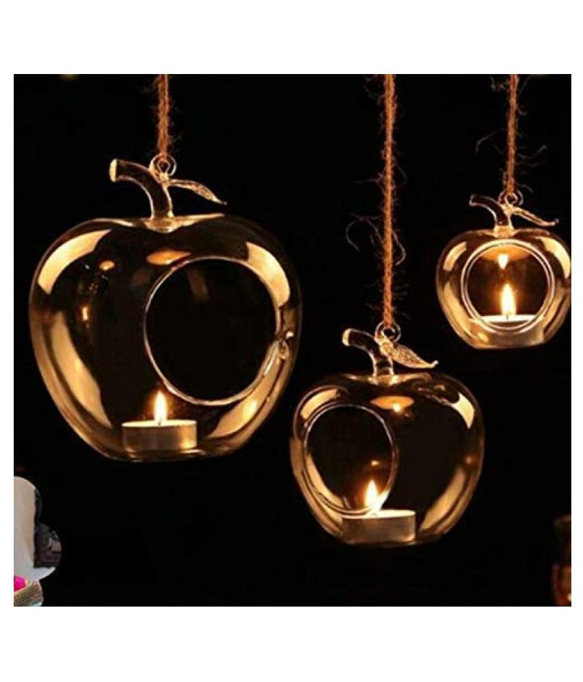 hanging glass diya