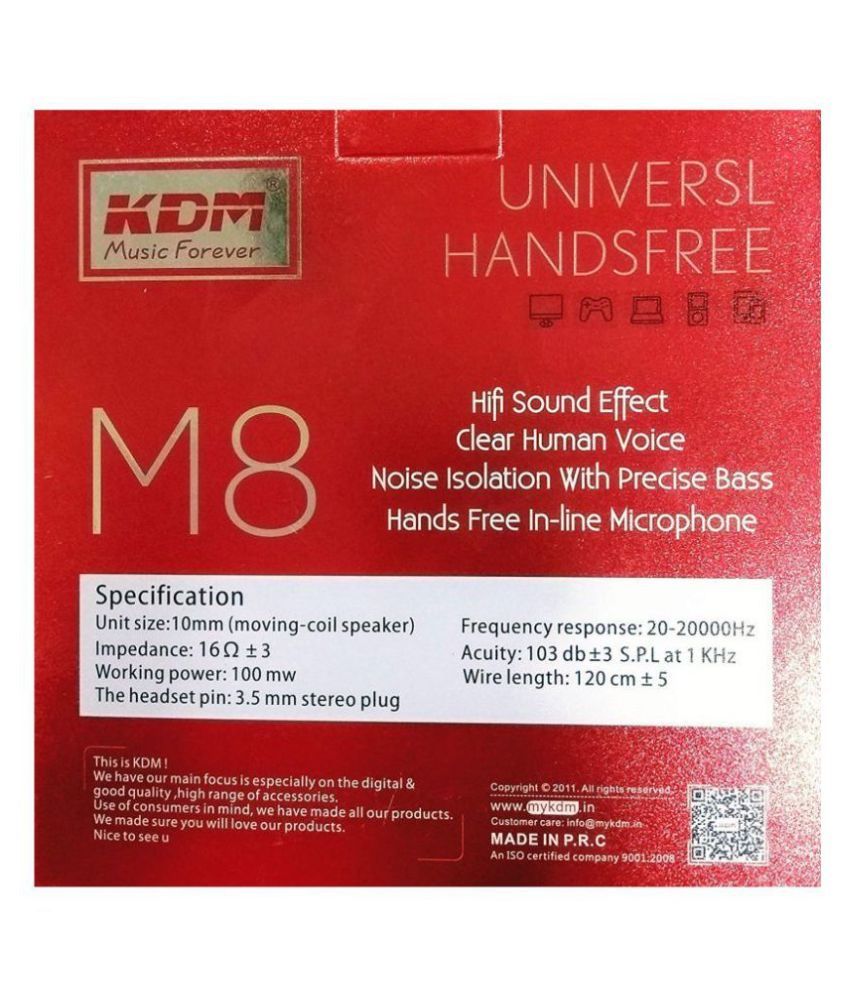 kdm m8 headphones price