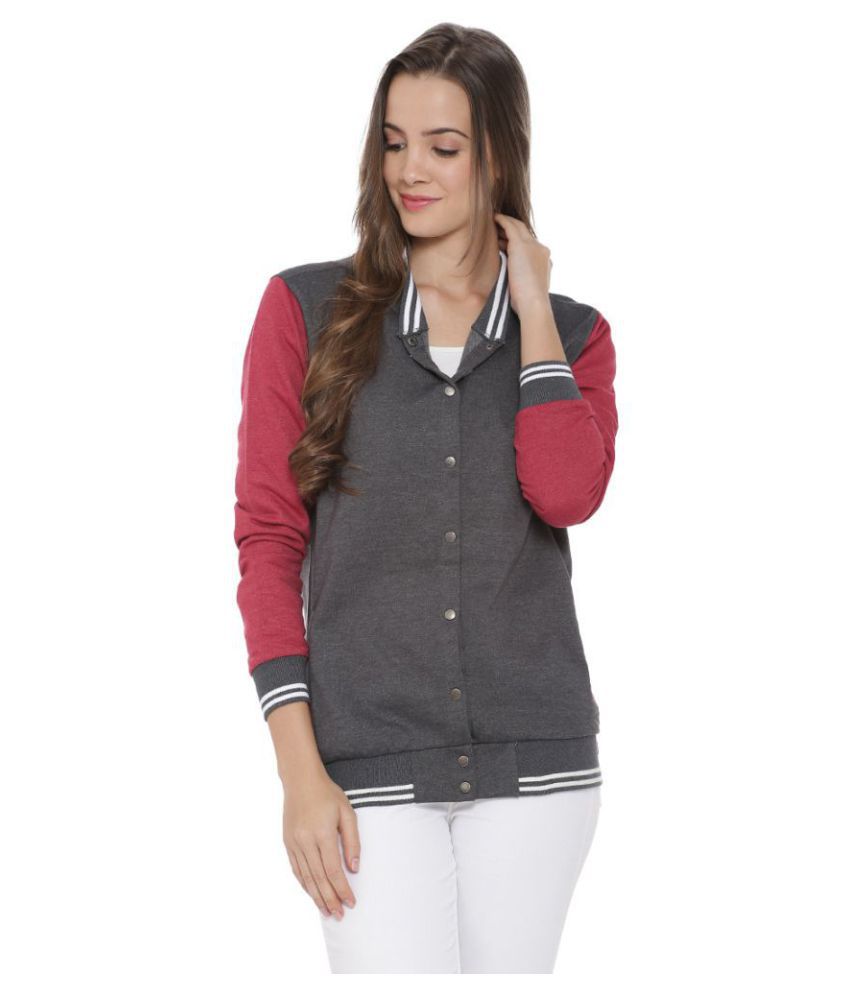     			Campus Sutra Cotton Grey Quiltted Jackets