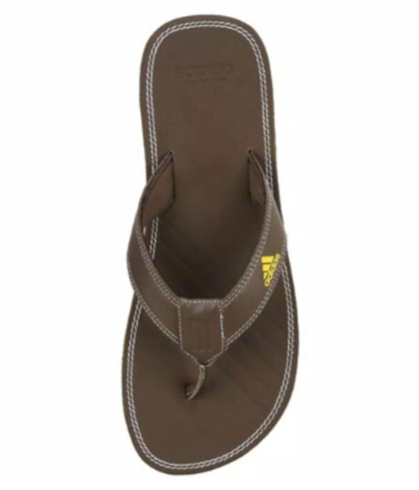 Adidas Brown Daily Slippers Price in India- Buy Adidas Brown Daily Slippers Online at Snapdeal