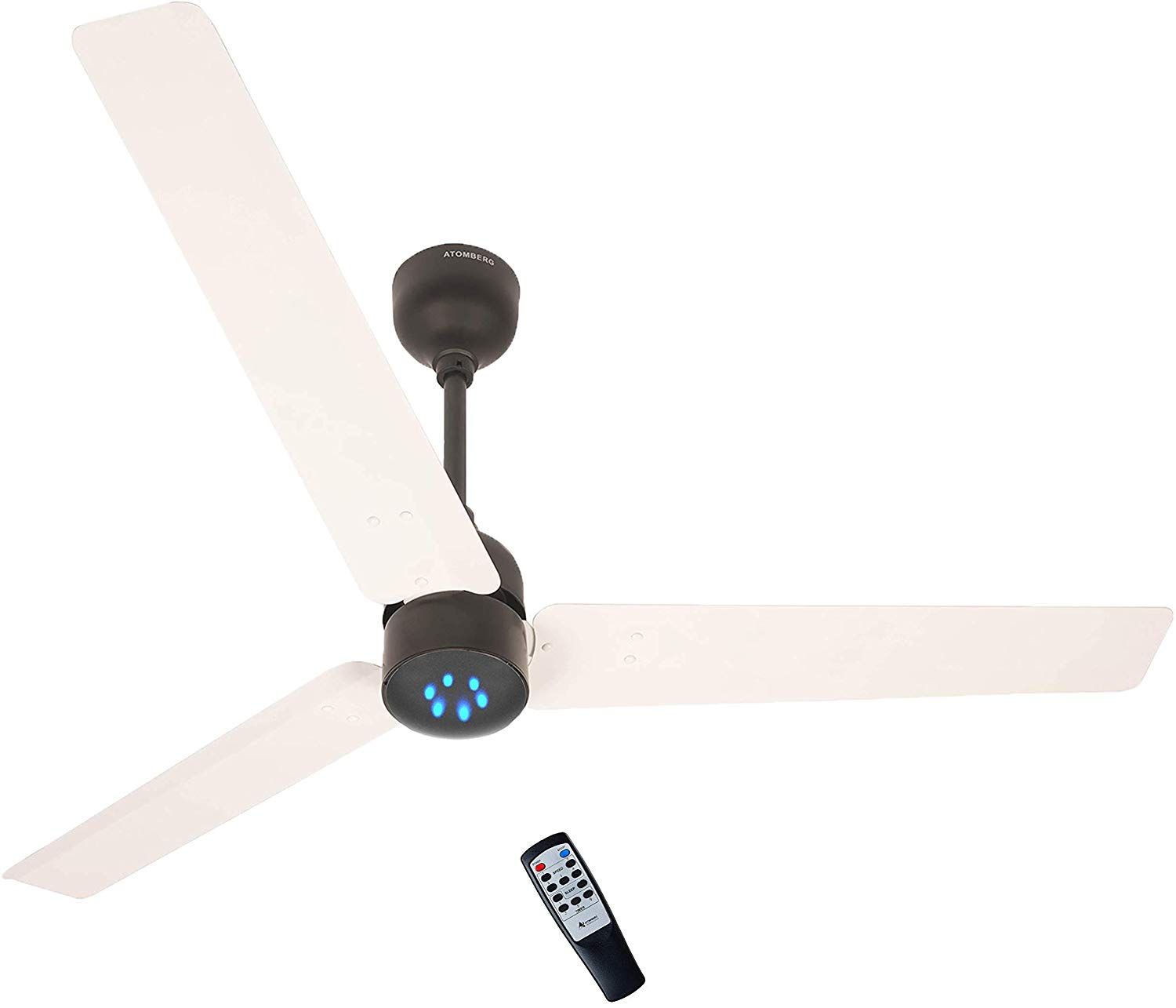 Gorilla Renesa Energy Saving 5 Star Rated Remote Control And Bldc Motor 1200mm 3 Blade Ceiling Fan White Black