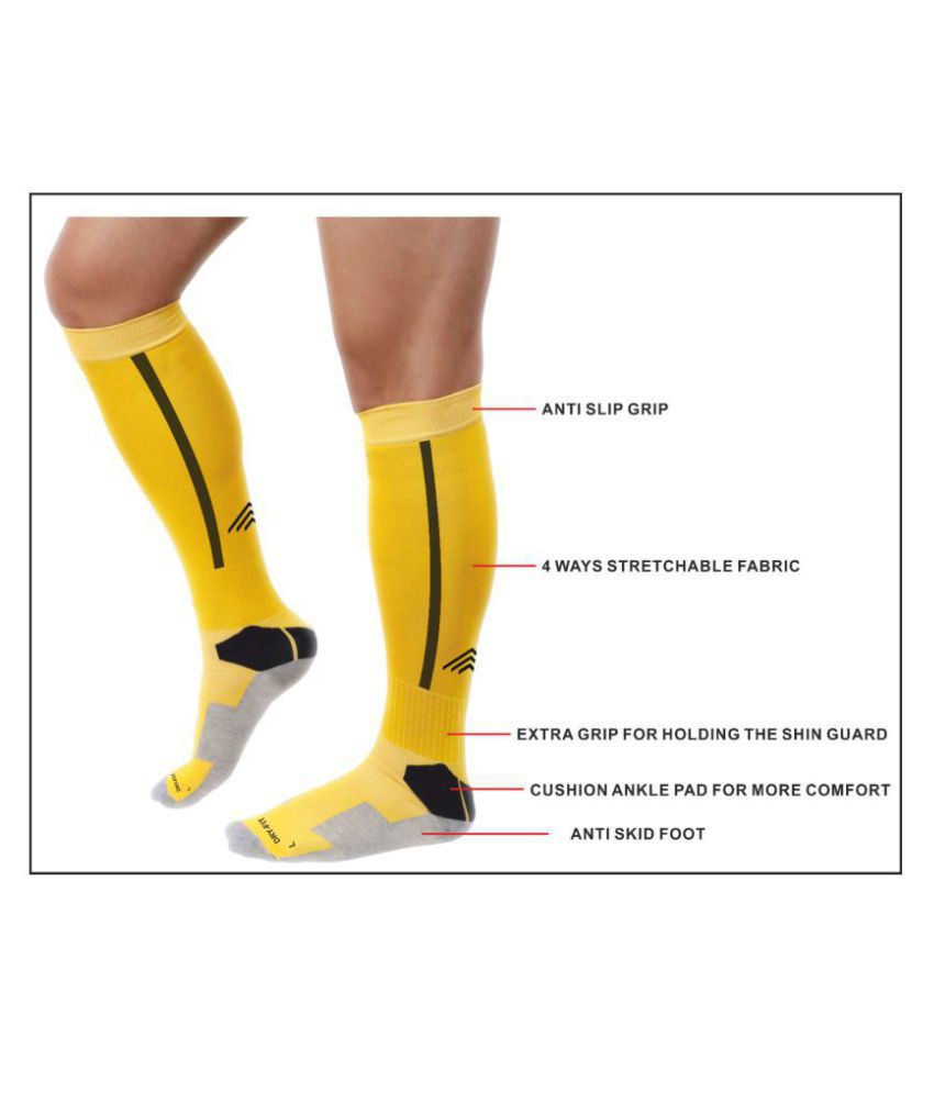     			Just Rider Yellow Sports Football Socks Pack of 1