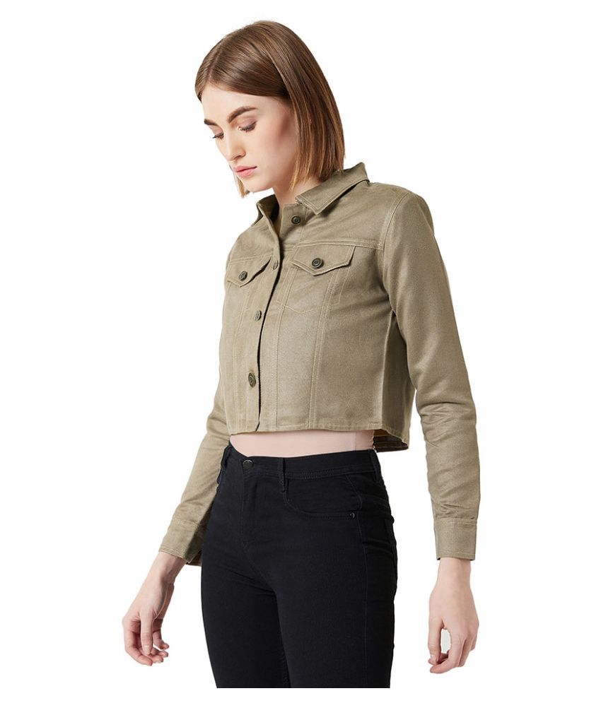     			Miss Chase Polyester Green Jackets