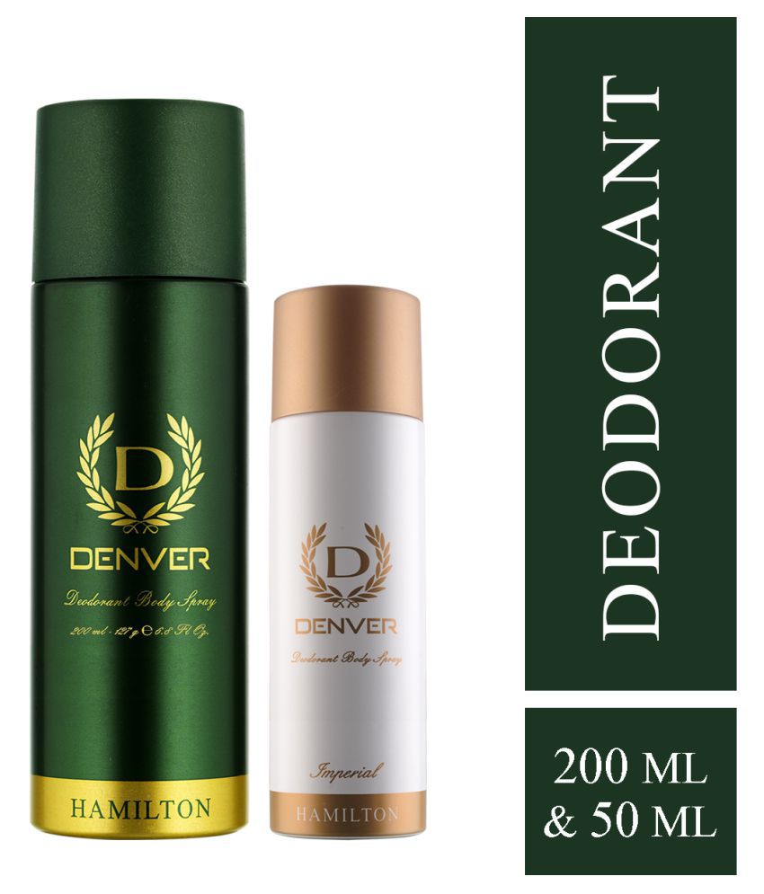     			Denver Hamilton Deodorant Spray 200Ml & Imperial Nano 50Ml (Pack Of 2)