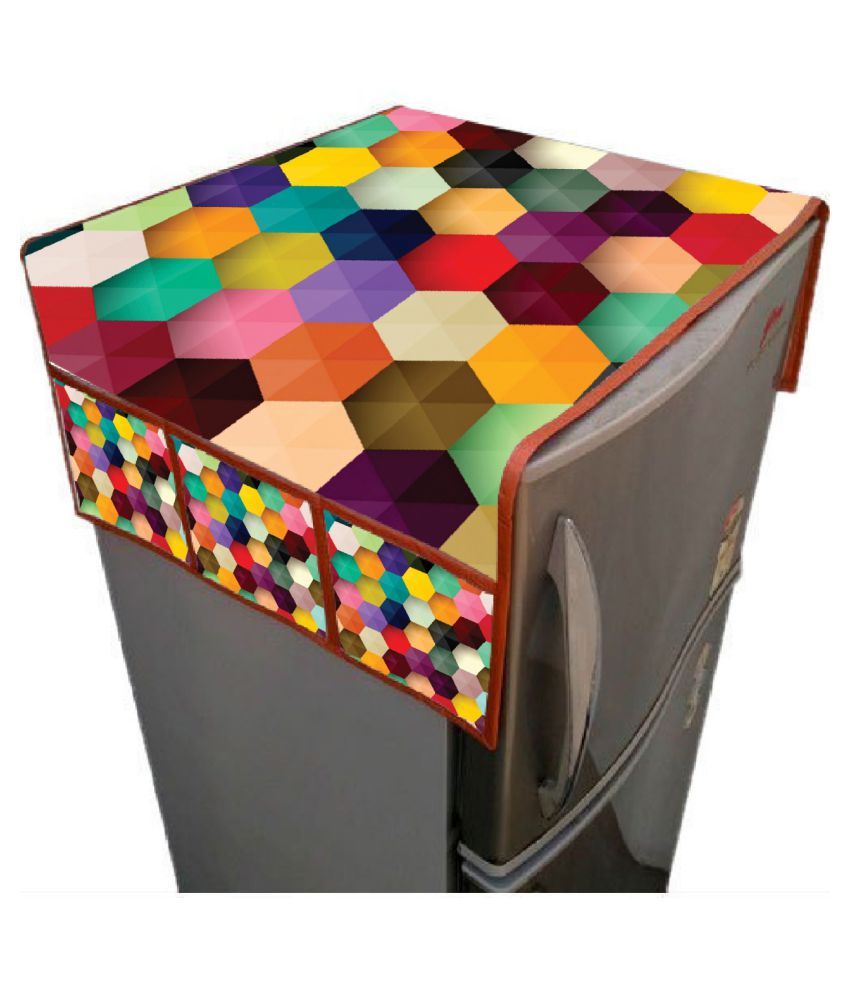     			Luxuryhome Decor Single Jute Multi Fridge Top Cover