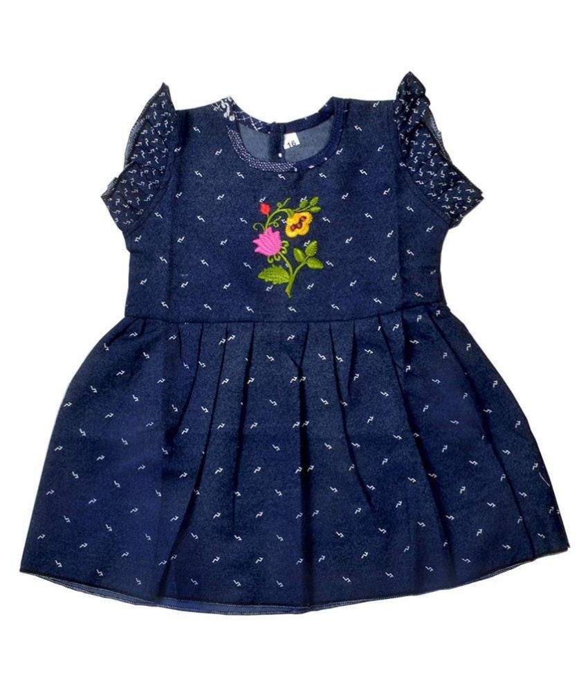 Buy Sathiyas Girls Denim Frocks Online at Best Price in India - Snapdeal