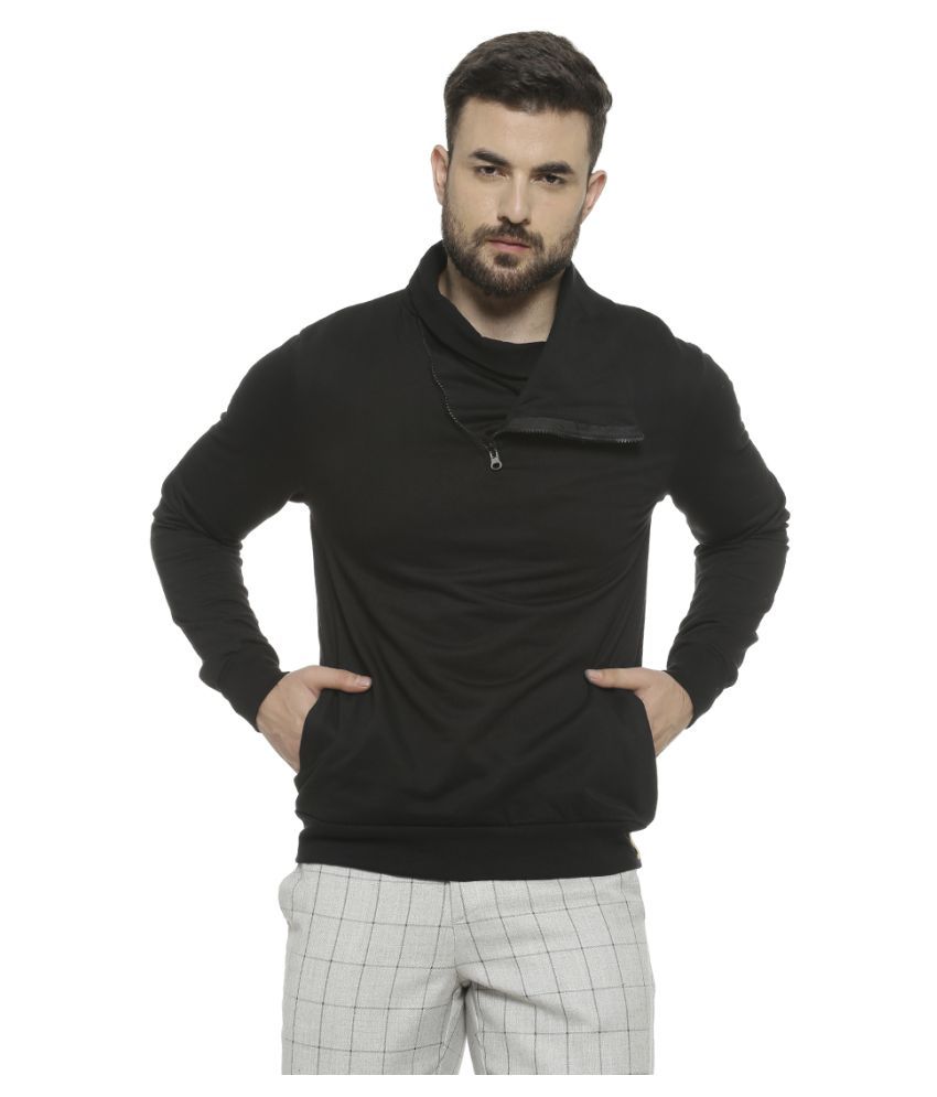 mock collar sweatshirt