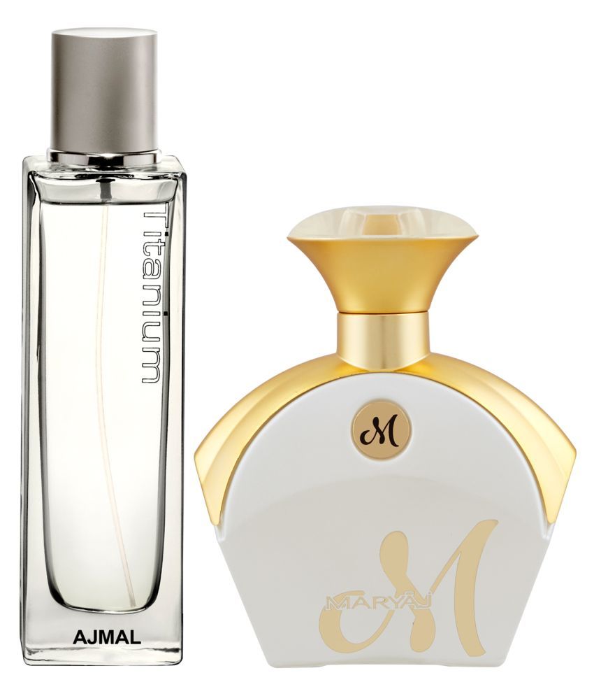 Ajmal TITANIUM & MARYAJ MWHITE Bundle of 2 Eau de Parfum: Buy Ajmal ...