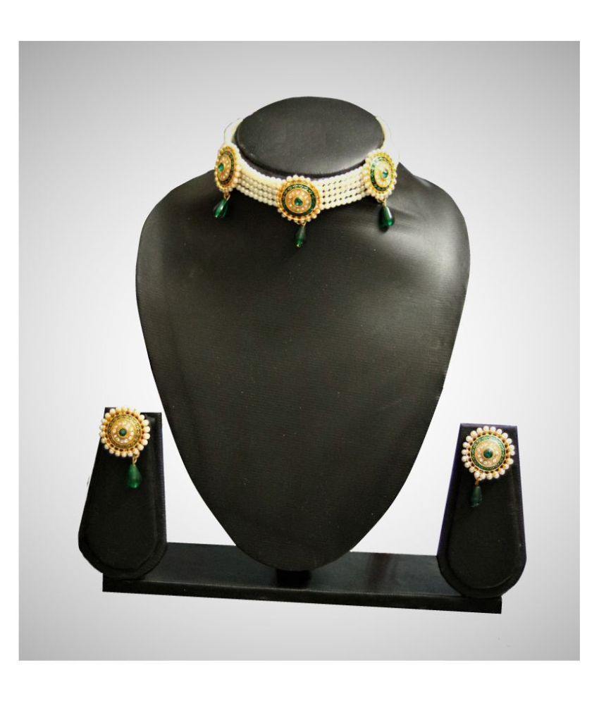 Buy SAVESA Pearl Choker Necklace 