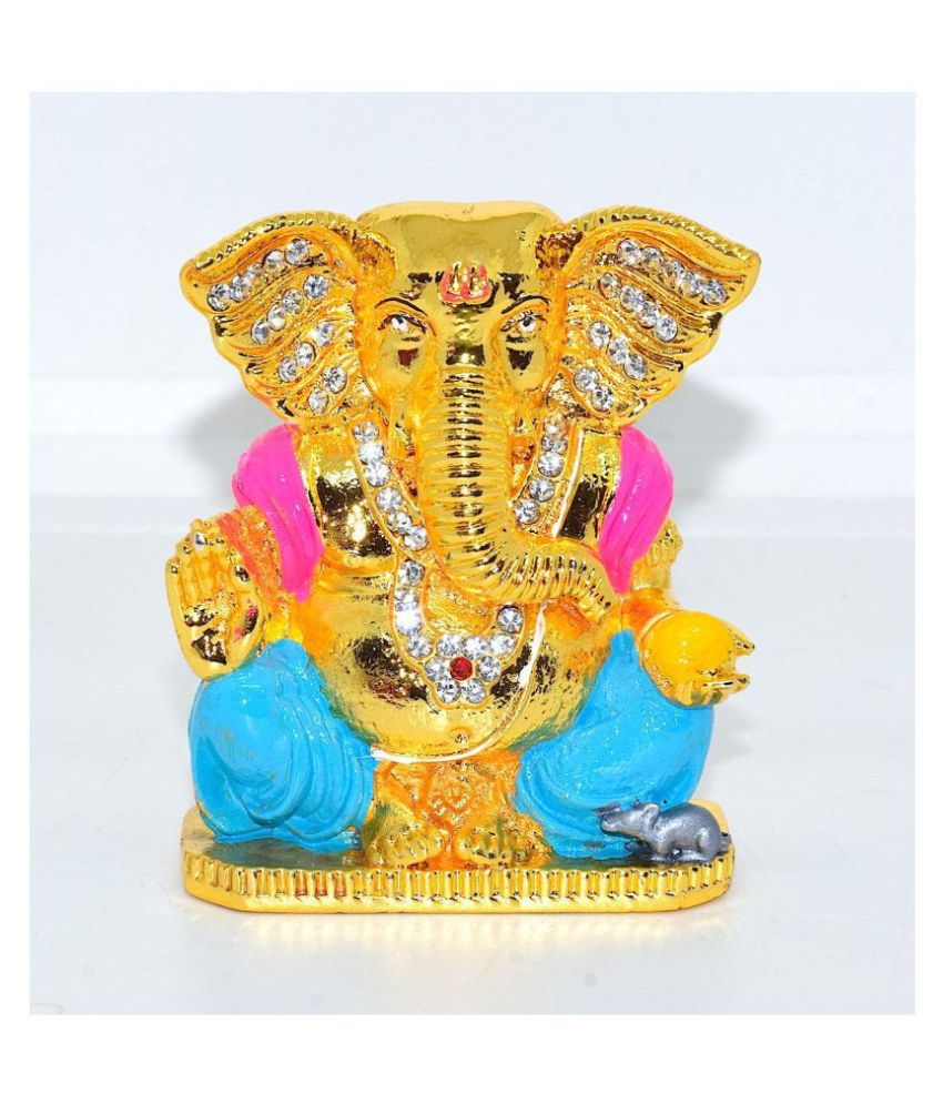     			RUDRA DIVINE Lord Ganesha Brass Idol