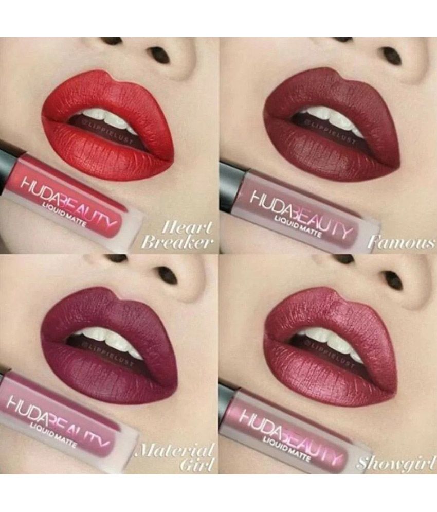 huda beauty matte lipstick set of 4