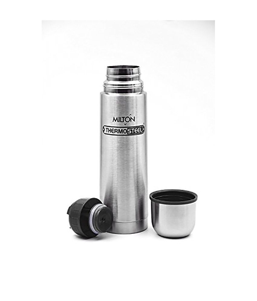 Milton Steel Insulated Flask Buy Milton Thermosteel Flip Lid Flask 1000ml Silver Online At Best Price In India Snapdeal