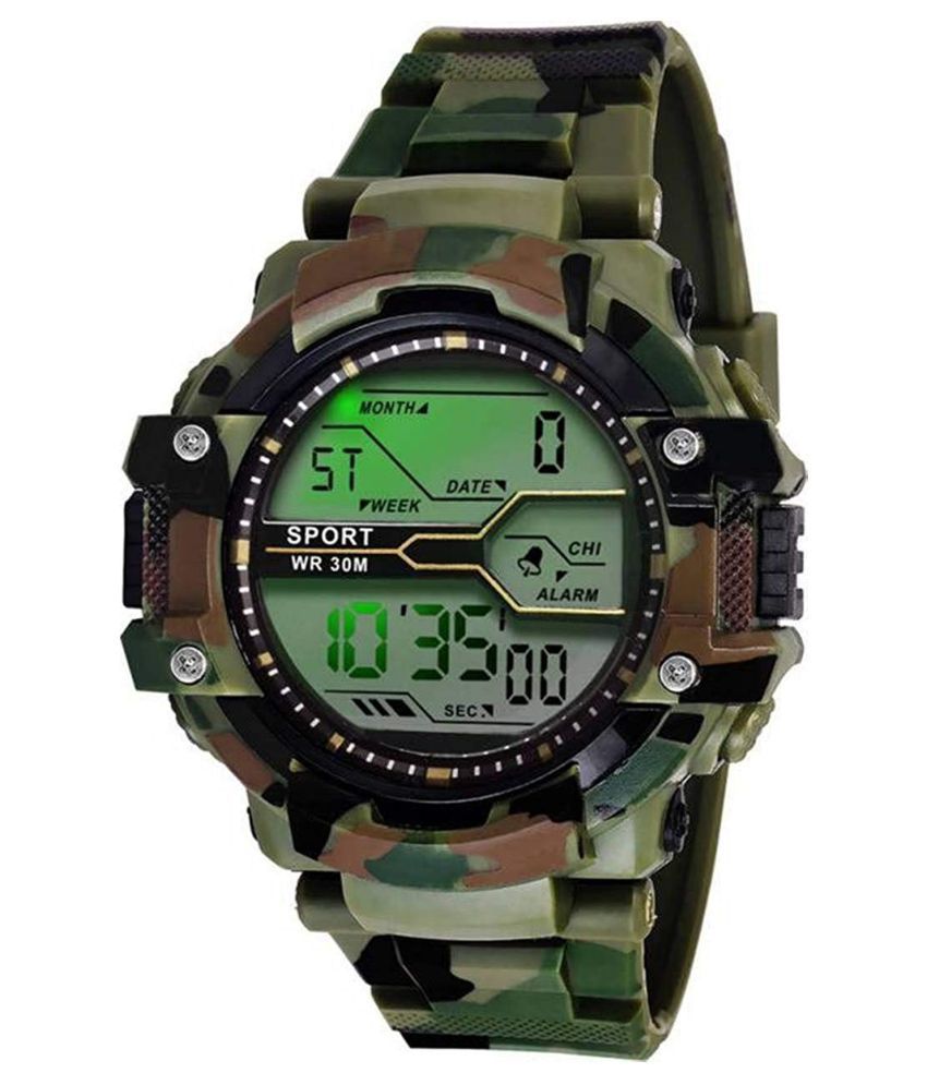 Acnos Men's Digital Watch (Military Print) - Buy Acnos Men  