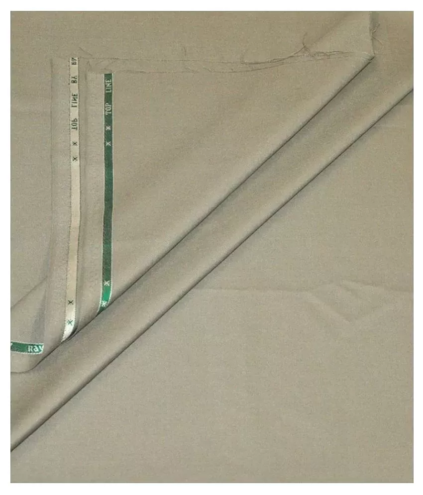 Arvind Men's Cotton Structured 1.30 Meter Unstitched Trouser Fabric  (Macaroon Beige)