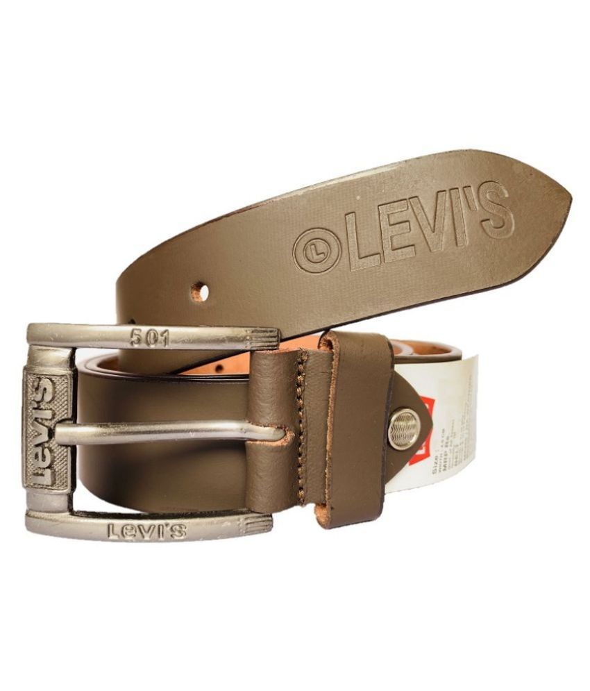 Levi's 501 Brown Leather Casual Belt 
