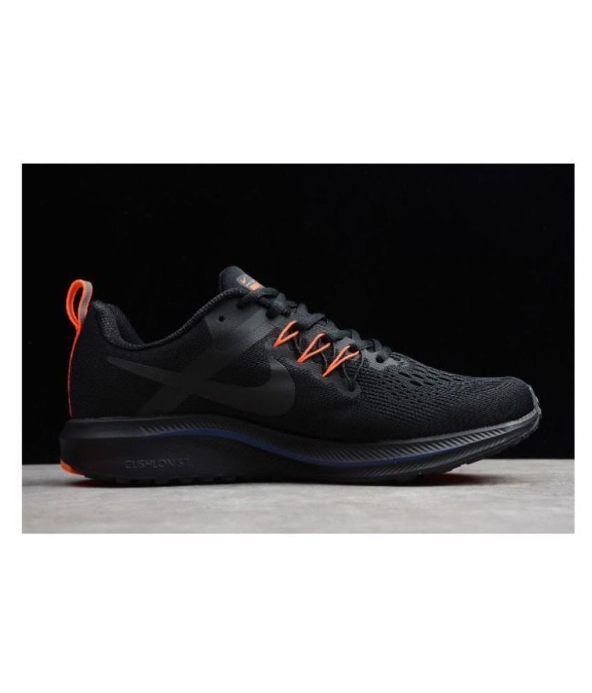 nike run structure 15 black running shoes