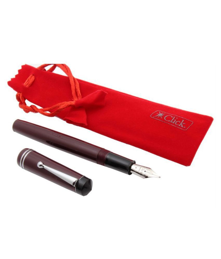     			Click Aristocat Acrylic Fountain Pen With Broad Nib 3in1 Ink Filling System - Marron