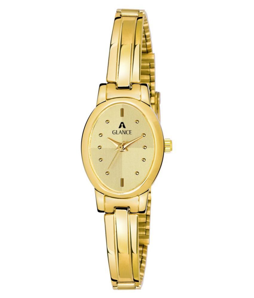     			Aglance - Gold Stainless Steel Analog Womens Watch