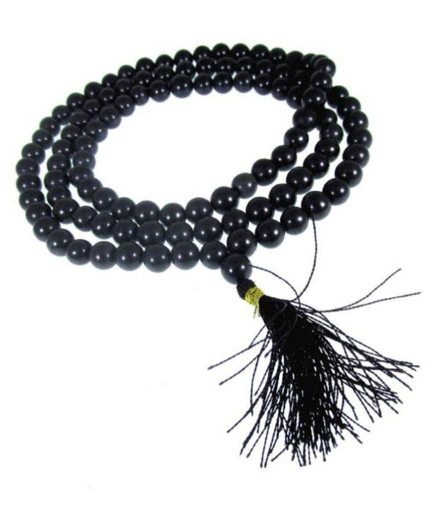     			Black Hakik Mala (Agate) Stone Necklace