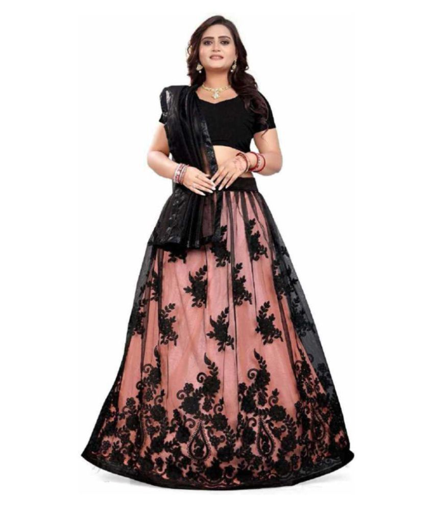 PANETAR Black Tissue Chaniya Choli Semi 