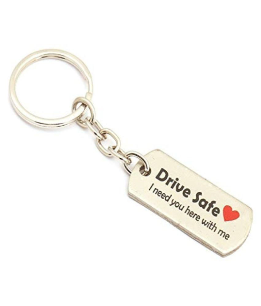     			Karmaah Drive Safe Keychain I need you here with me for boyfriend husband dad brother wife girlfriend drive safe keychain gift