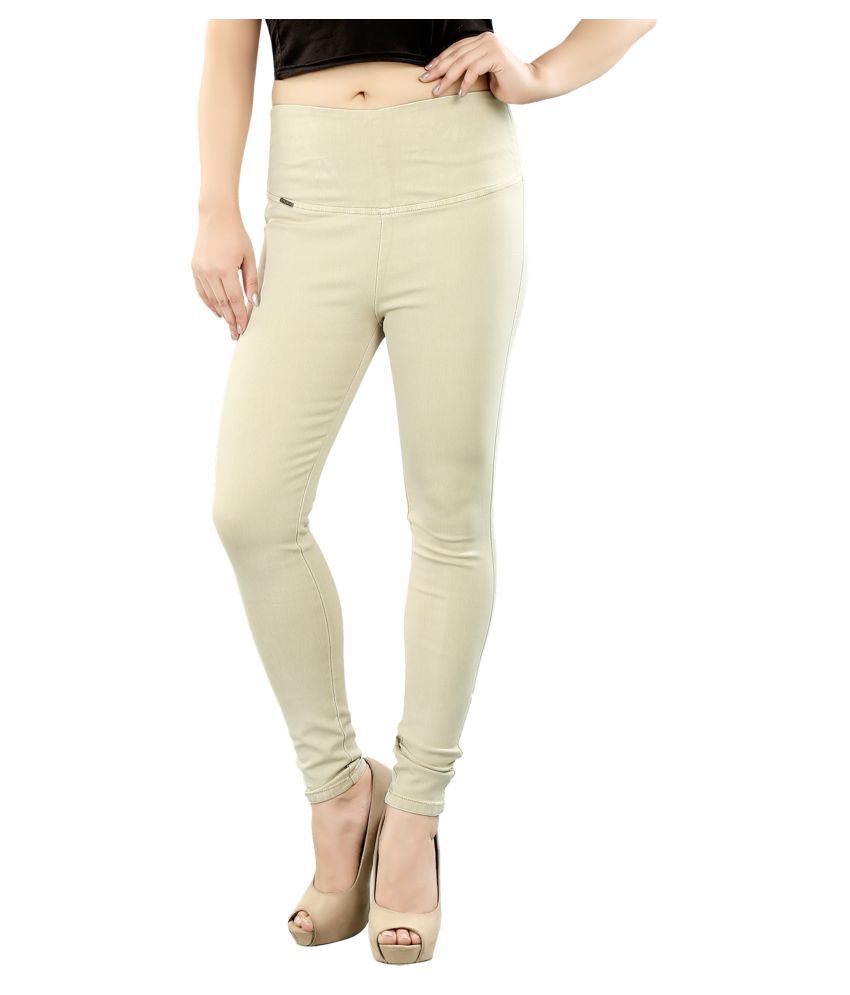     			FCK-3 Denim Jeggings - Beige