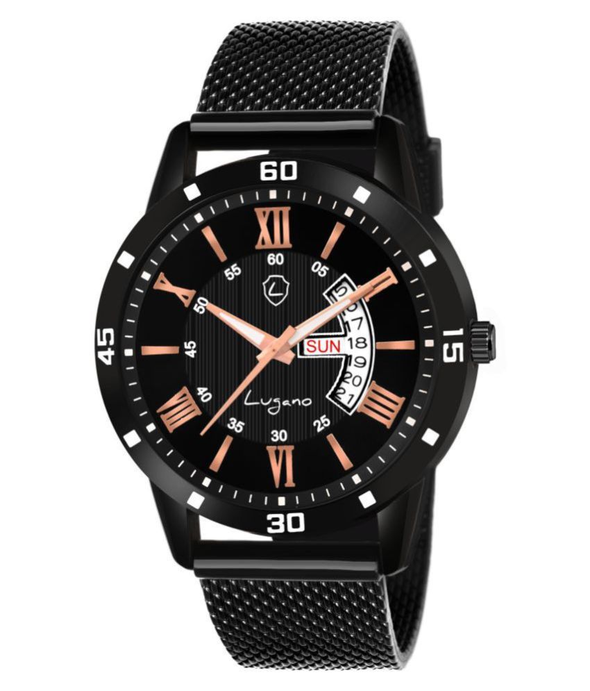 Lugano LG 1220 Day And Date Silicon Analog Men's Watch