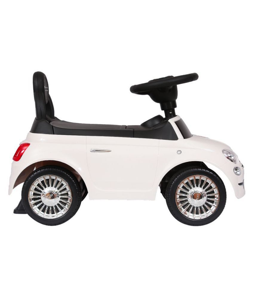 EZ' Playmates Fiat 500 car manual rideon with back rest for kids White Buy EZ' Playmates