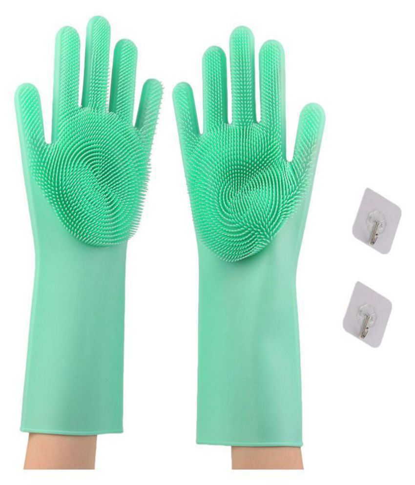 SM-SRIMADHAVI Rubber Universal Size Cleaning Glove 1 PAIR