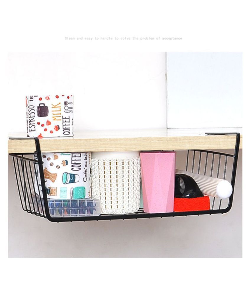 Shelf Basket Black Colour Big Size Buy Shelf Basket Black Colour Big