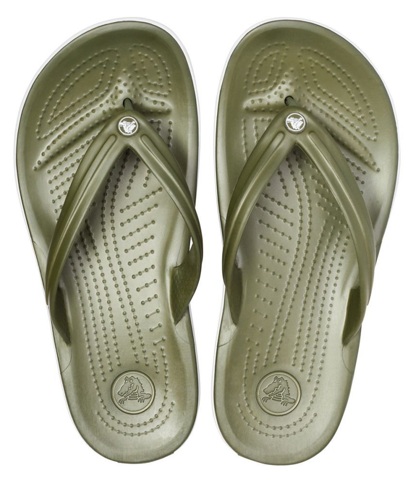 Crocs Green Slippers Price in India- Buy Crocs Green Slippers Online at ...