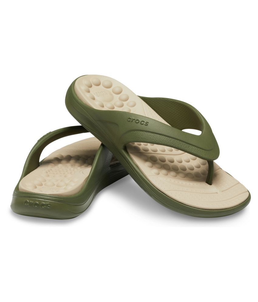 Crocs Relaxed Fit Green Thong Flip Flop Price In India Buy Crocs Relaxed Fit Green Thong Flip 1180