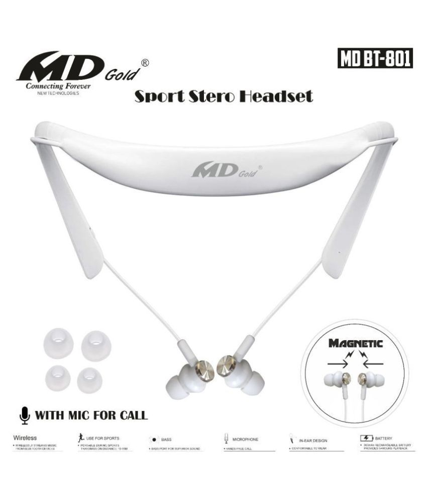 md gold earphones