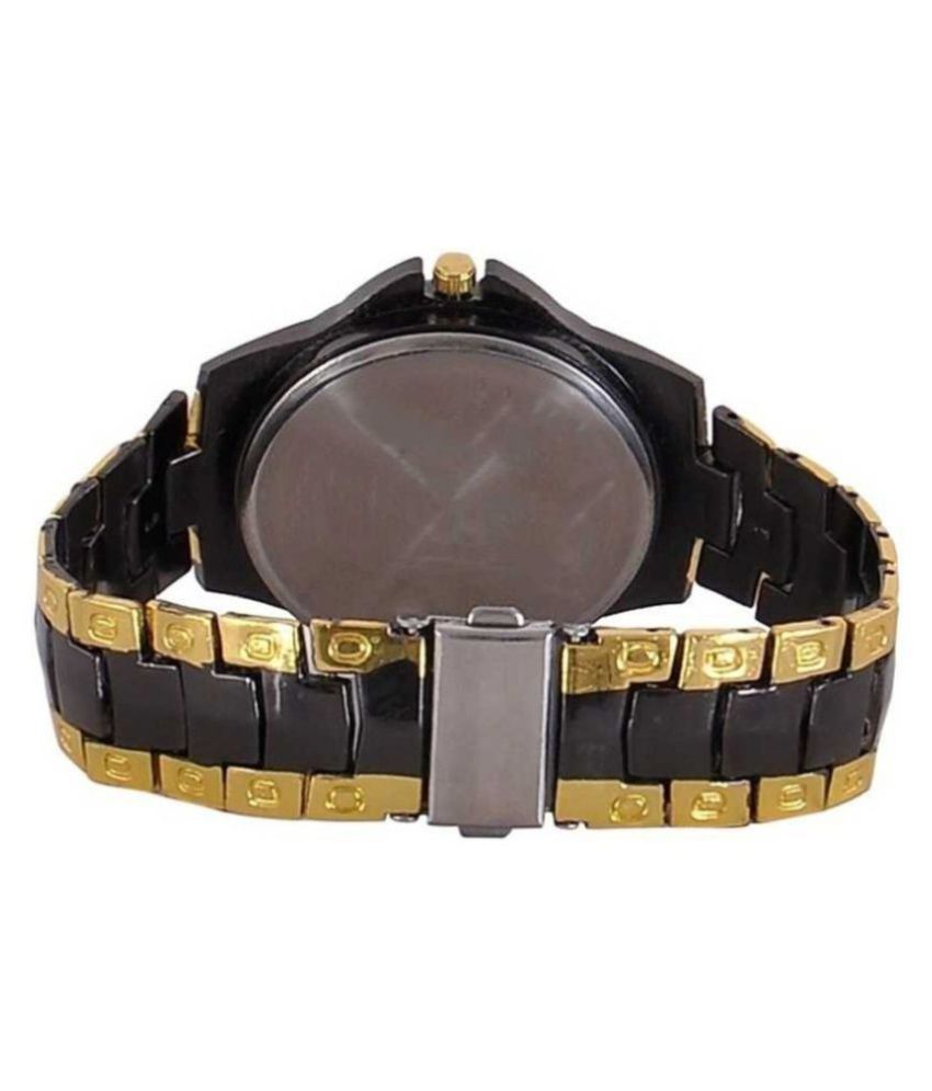 Meclub Rosrablackgold Stainless Steel Analog Mens Watch Buy Meclub Rosrablackgold 