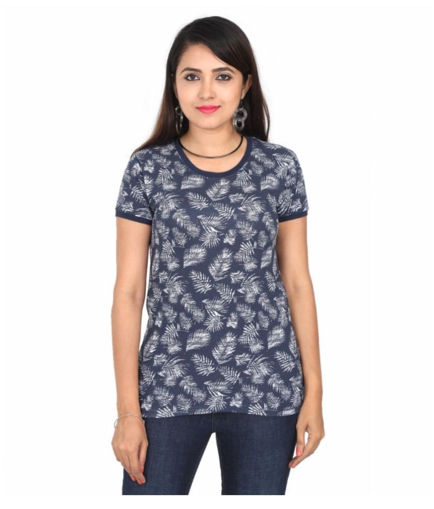Buy cott&cute Cotton Navy T-Shirts Online at Best Prices in India ...