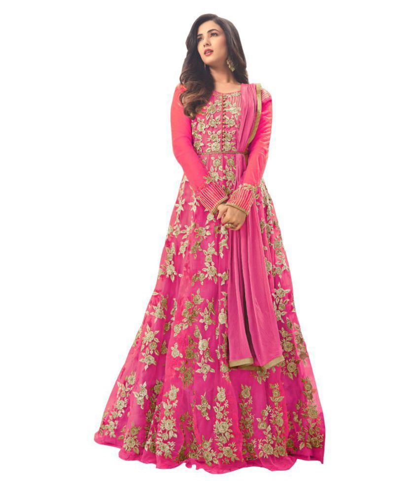 stylish net gown