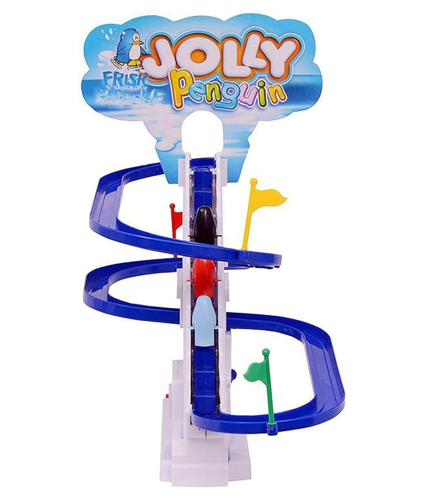 penguin race track set