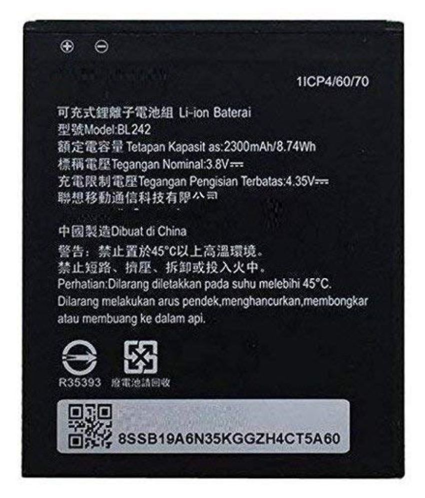 Lenovo A6000 Plus 2300 mAh Battery by Lenovo mobile battery