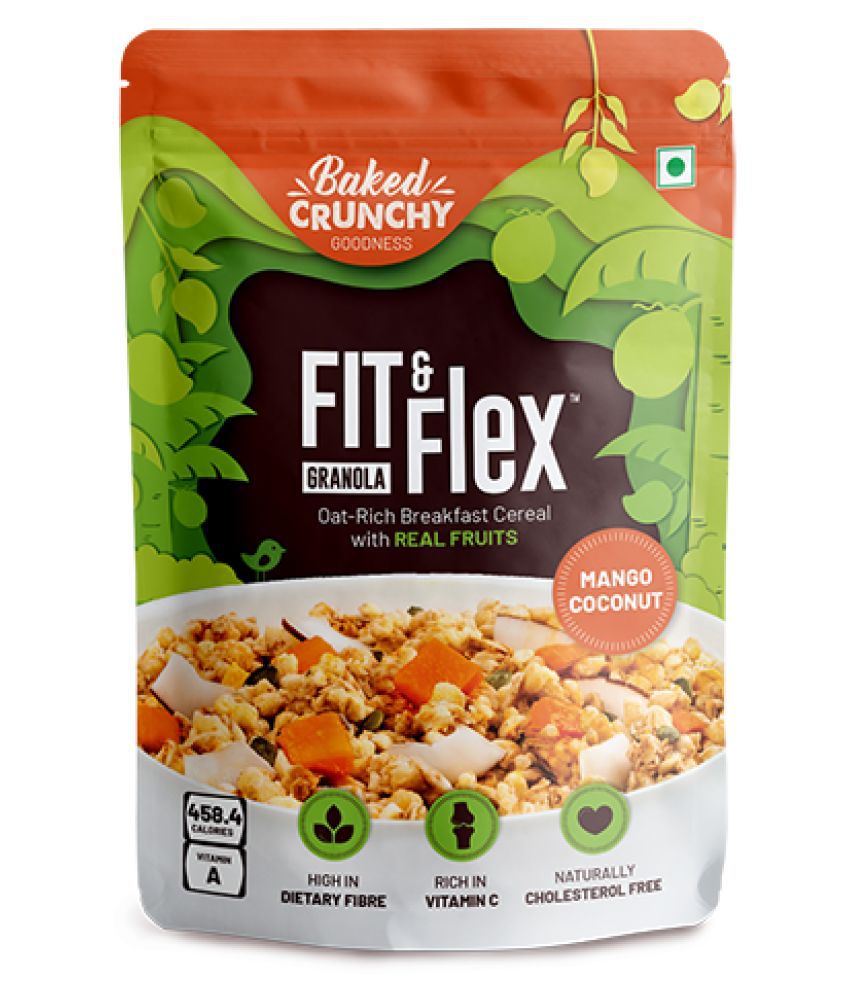     			Fit & Flex Granola-Oat Rich Breakfast Cereal with Real Fruits - Mango Coconut  (275 g, Pouch