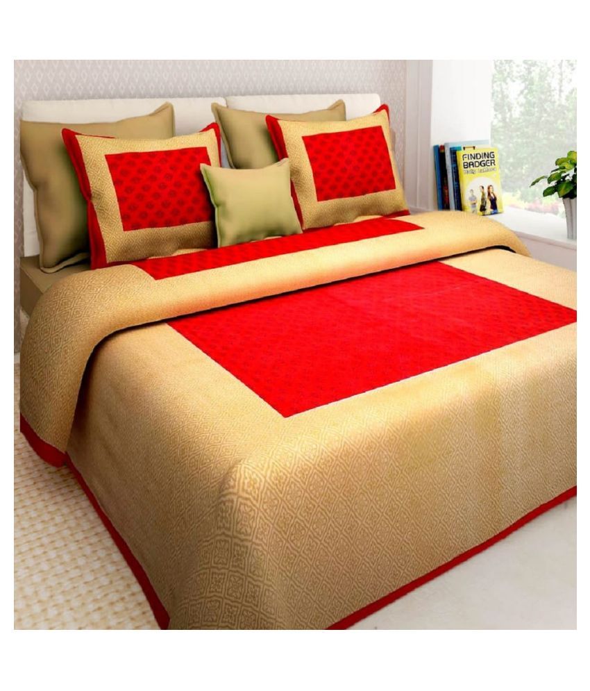 Jaipur Bazaar Cotton Double Bedsheet with 2 Pillow Covers Buy Jaipur