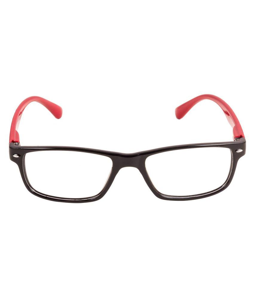 AAARAV Red Rectangle Spectacle Frame fsn01 - Buy AAARAV Red Rectangle ...