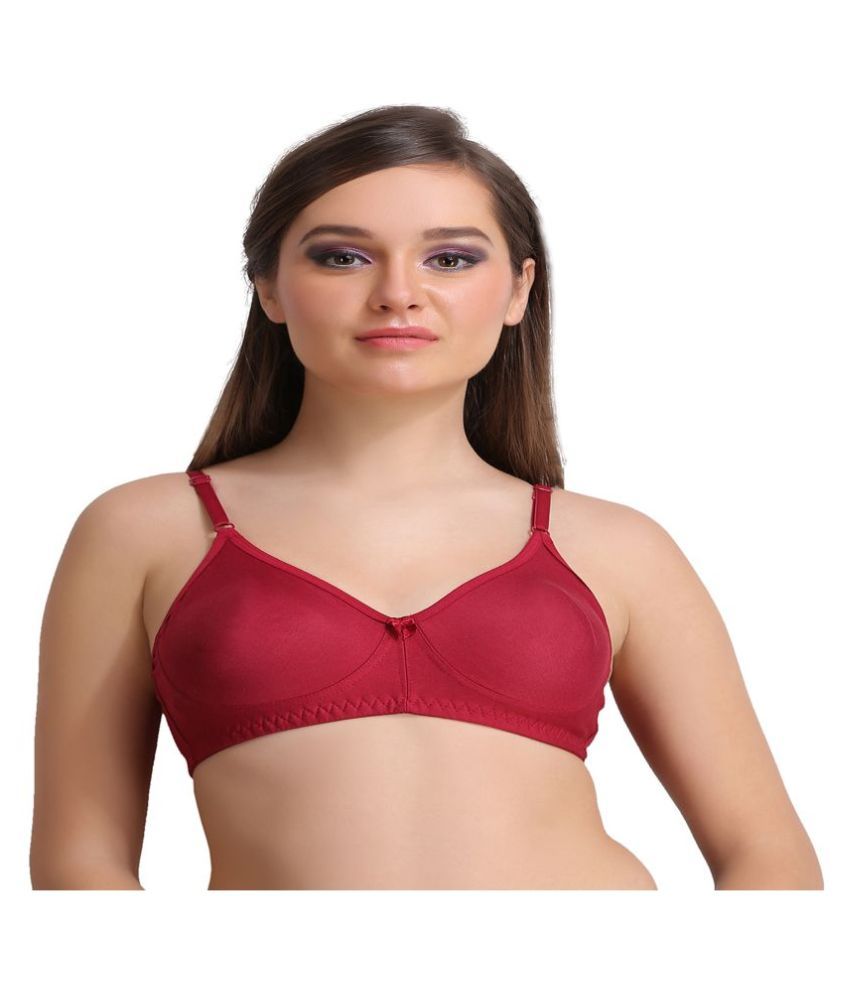     			Leading Lady Cotton T-Shirt Bra - Maroon