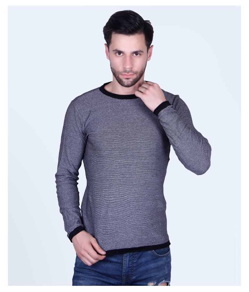 Buy Numalo Cotton Blend Grey Pullovers Online at Best Prices in India ...